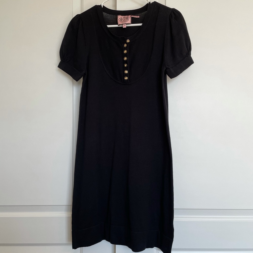 Juicy Couture Black Sweater Dress NWOT